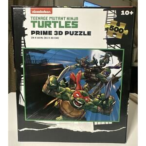 Teenage Mutant Ninja Turtles 500pc Prime 3D Puzzle Nickelodeon 24”x 18” New TMNT